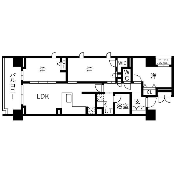 柿本町の完工年月（2027年2月）築の賃貸マンションの間取り