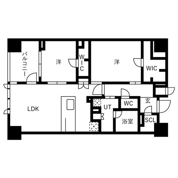 柿本町の完工年月（2027年2月）築の賃貸マンションの間取り