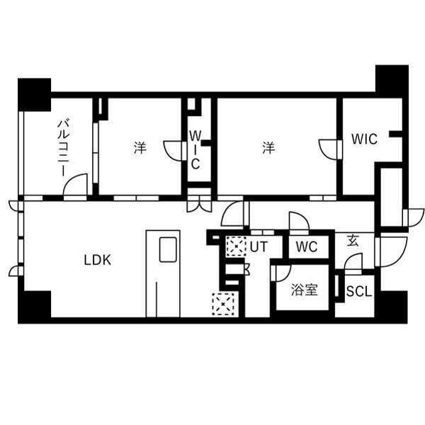 柿本町の完工年月（2027年2月）築の賃貸マンションの間取り