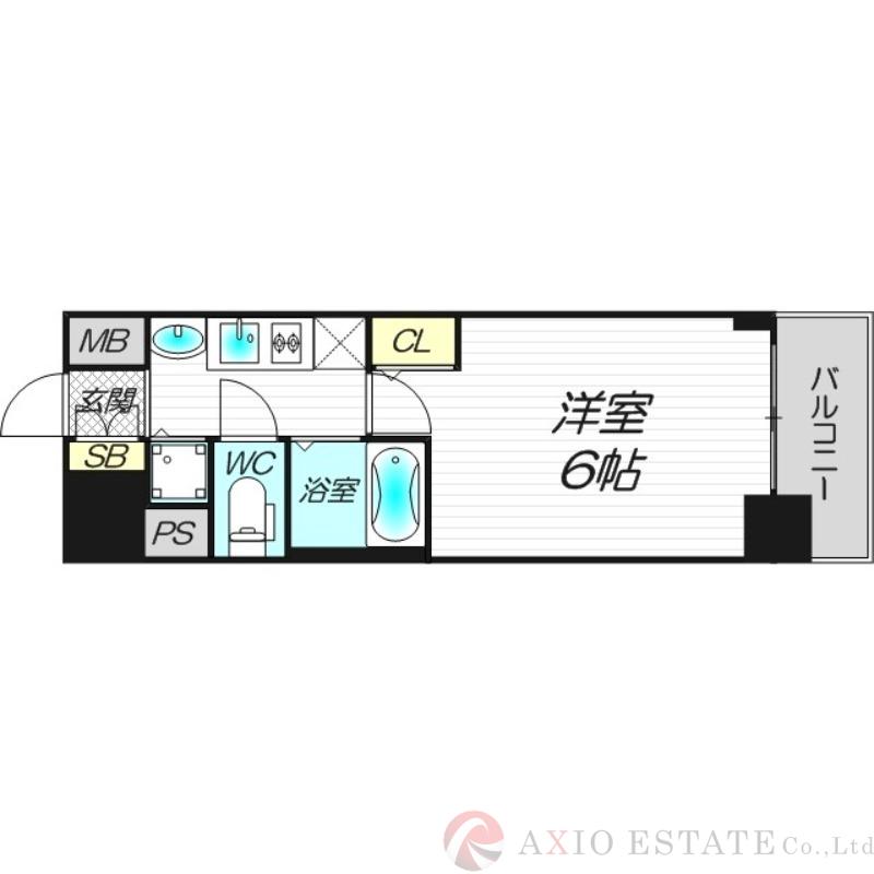 プレサンス谷町アルファの間取り
